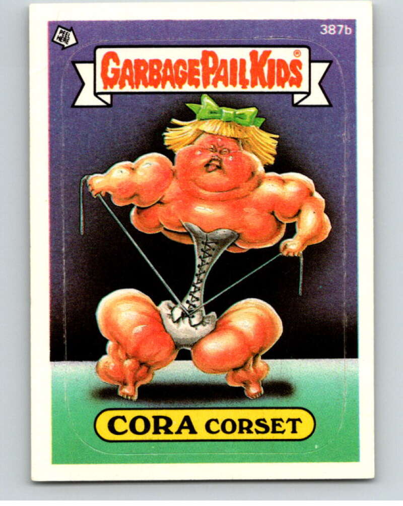 1987 Topps Garbage Pail Kids Series 10 #387B Cora Corset   V73721 Image 1