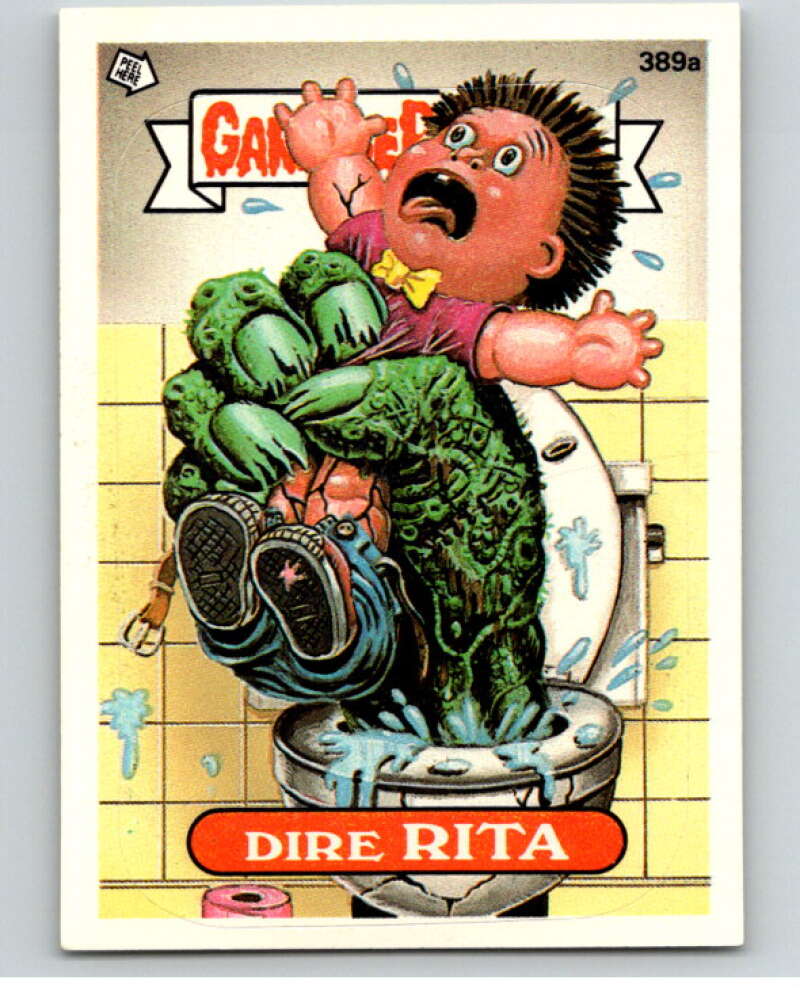 1987 Topps Garbage Pail Kids Series 10 #389A Dire Rita   V73724 Image 1