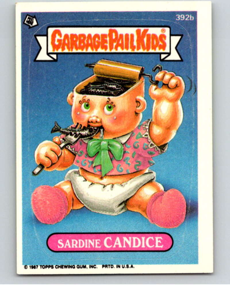 1987 Topps Garbage Pail Kids Series 10 #392B Sardine Candice   V73731 Image 1
