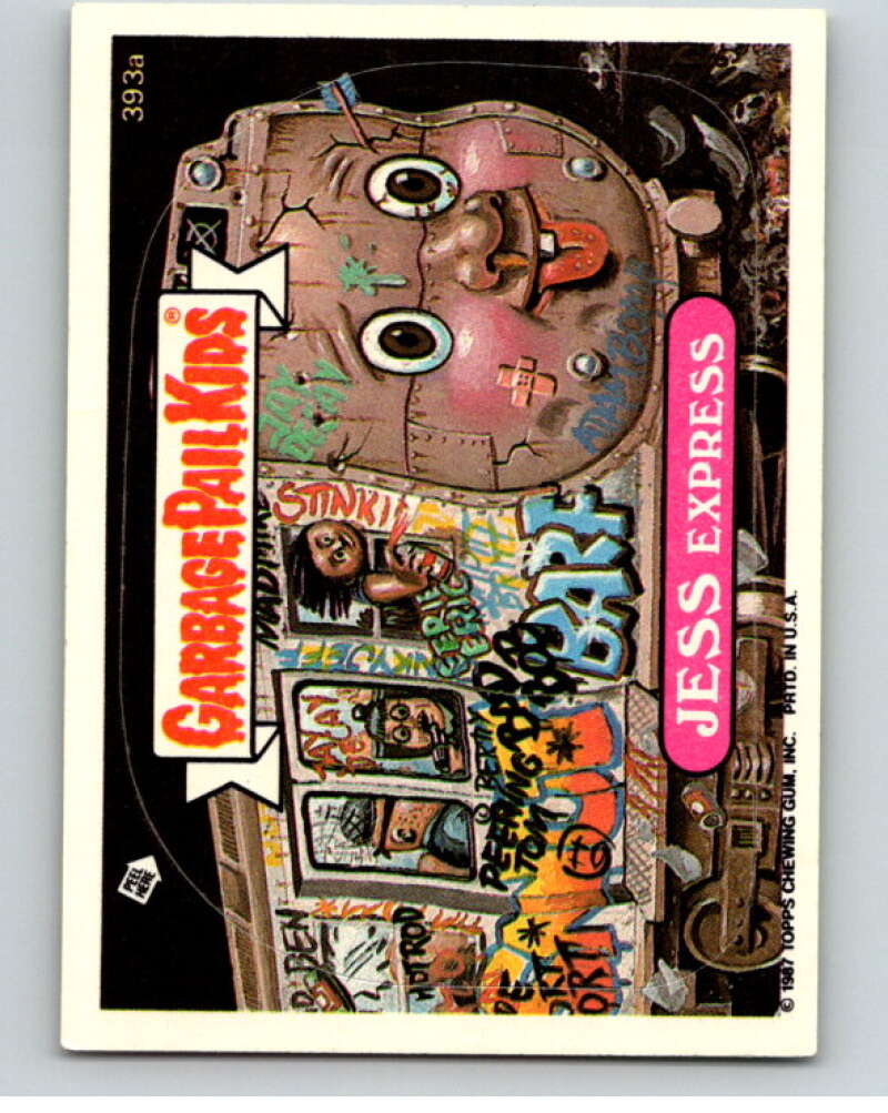1987 Topps Garbage Pail Kids Series 10 #393A Jess Express   V73732 Image 1
