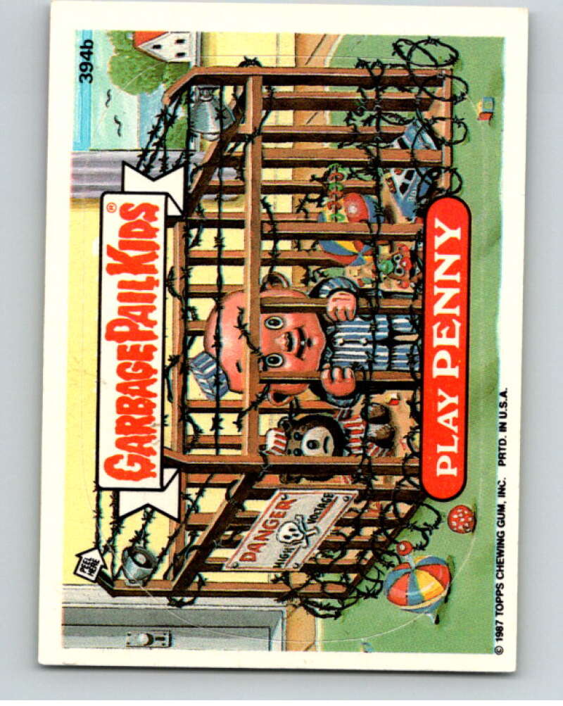 1987 Topps Garbage Pail Kids Series 10 #394B Play Penny   V73735 Image 1