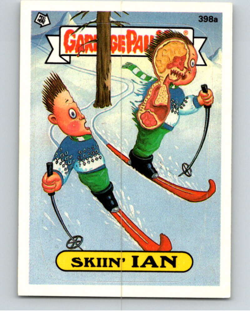 1987 Topps Garbage Pail Kids Series 10 #398A Skiin' Ian   V73741 Image 1