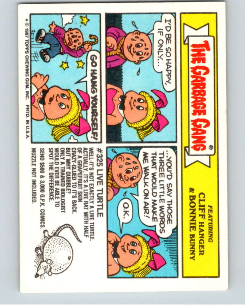 1987 Topps Garbage Pail Kids Series 10 #398A Skiin' Ian   V73741 Image 2