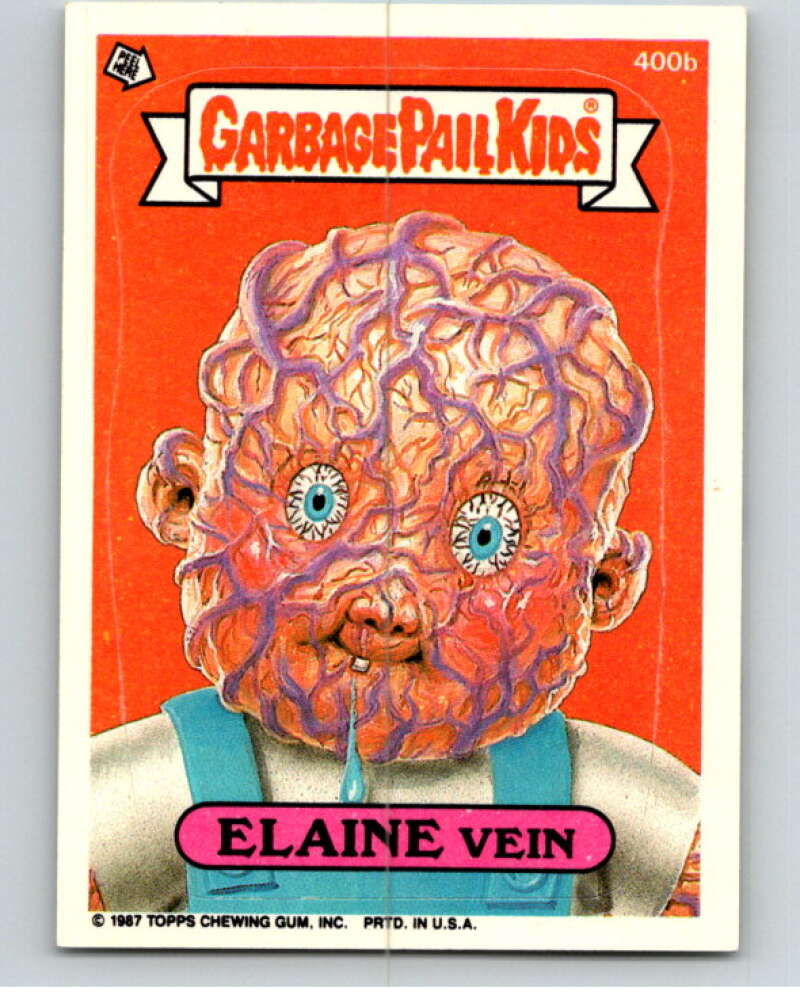 1987 Topps Garbage Pail Kids Series 10 #400B Elaine Vein   V73744 Image 1