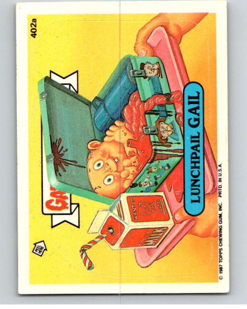 1987 Topps Garbage Pail Kids Series 10 #402A Lunchpail Gail   V73747 Image 1