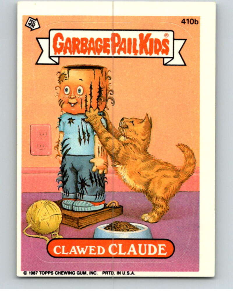 1987 Topps Garbage Pail Kids Series 10 #410B Clawed Claude   V73755 Image 1
