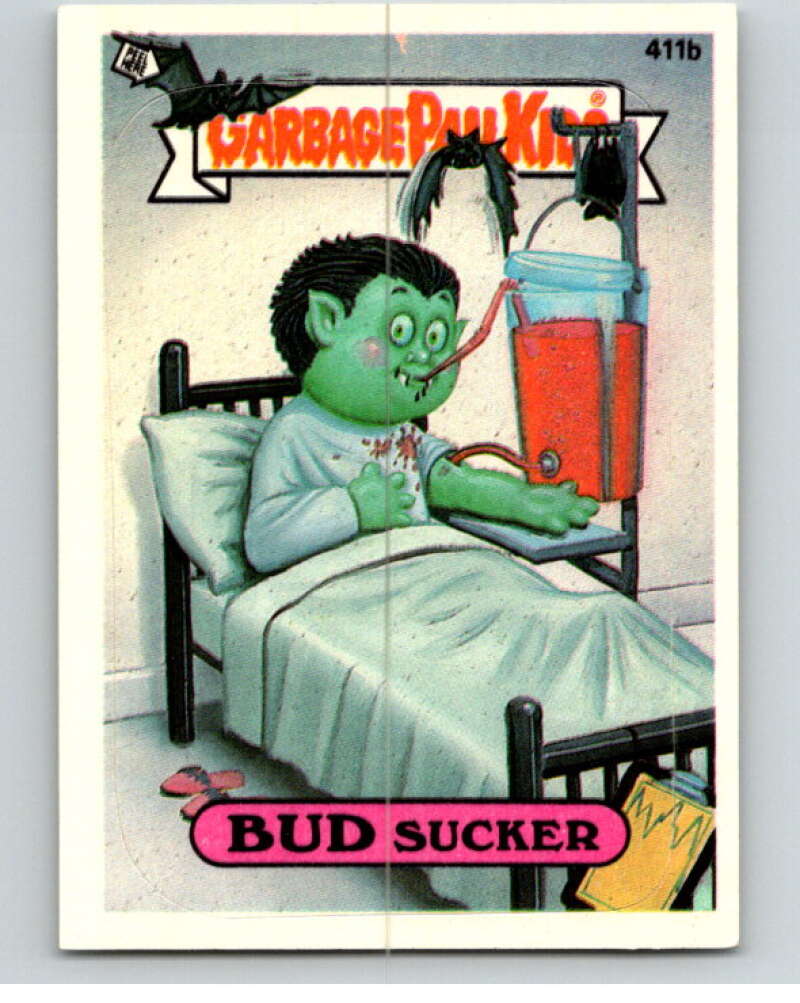 1987 Topps Garbage Pail Kids Series 10 #411B Bud Sucker   V73756 Image 1