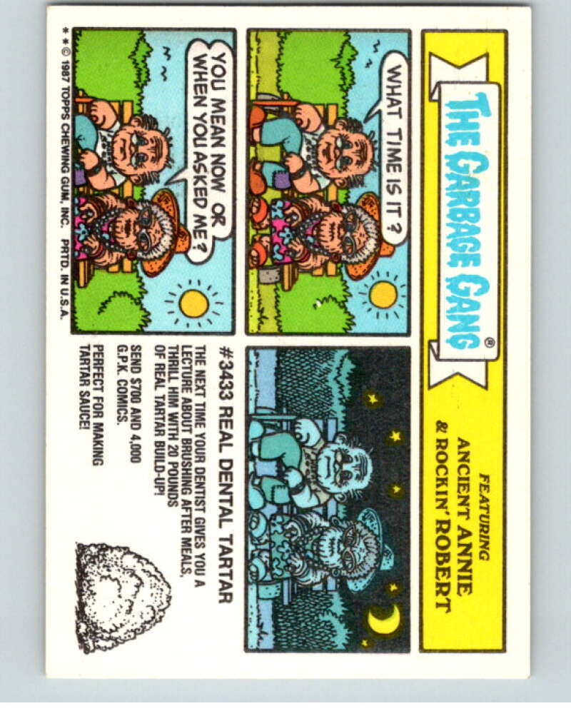 1987 Topps Garbage Pail Kids Series 10 #411B Bud Sucker   V73756 Image 2