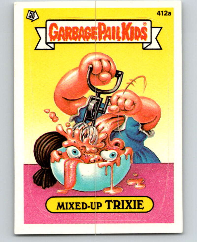 1987 Topps Garbage Pail Kids Series 10 #412A Mixed-Up Trixie   V73757 Image 1