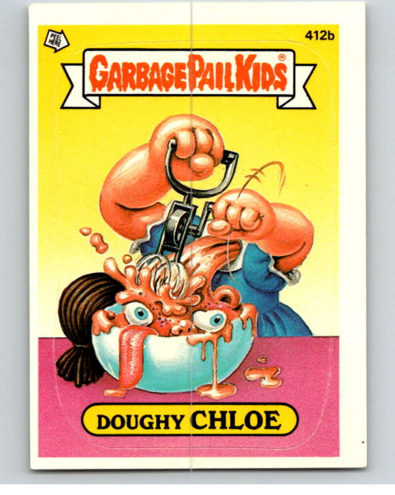 1987 Topps Garbage Pail Kids Series 10 #412B Doughy Chloe   V73758 Image 1