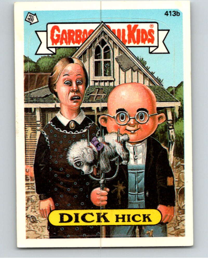 1987 Topps Garbage Pail Kids Series 10 #413B Dick Hick   V73759 Image 1