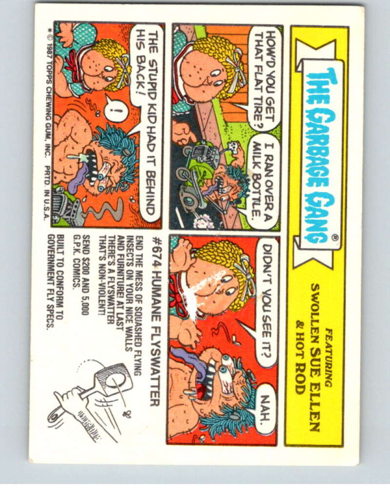 1987 Topps Garbage Pail Kids Series 10 #413B Dick Hick   V73759 Image 2