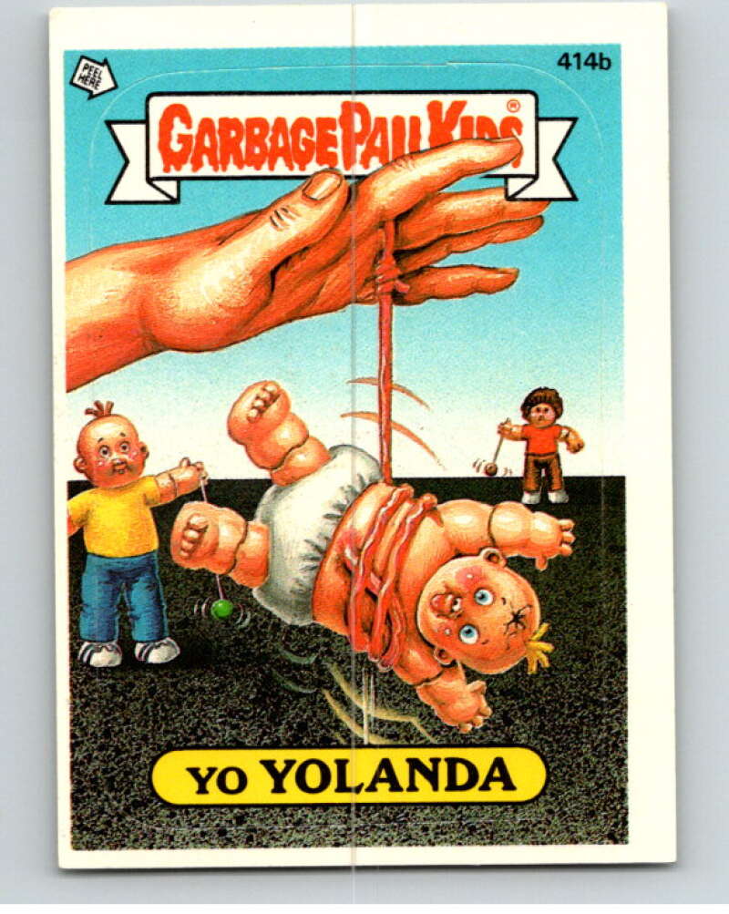 1987 Topps Garbage Pail Kids Series 10 #414B Yo Yolanda   V73761 Image 1