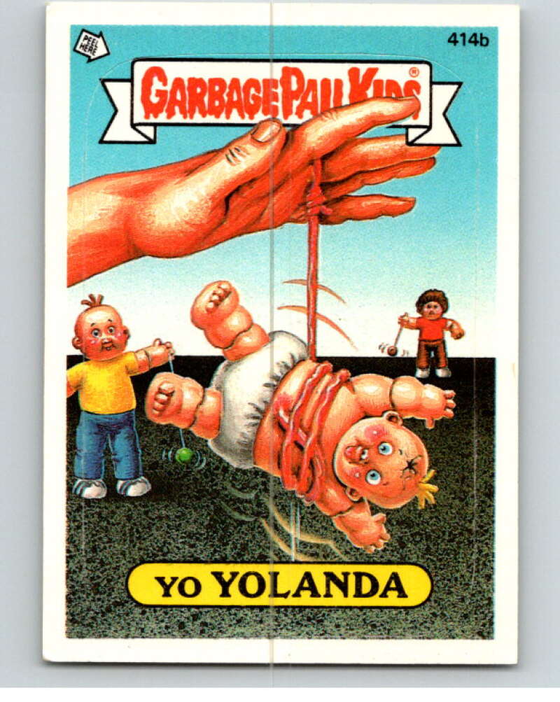 1987 Topps Garbage Pail Kids Series 10 #414B Yo Yolanda   V73762 Image 1