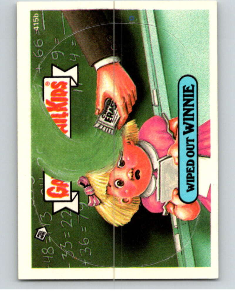 1987 Topps Garbage Pail Kids Series 10 #415B Wiped Out Winnie   V73763 Image 1