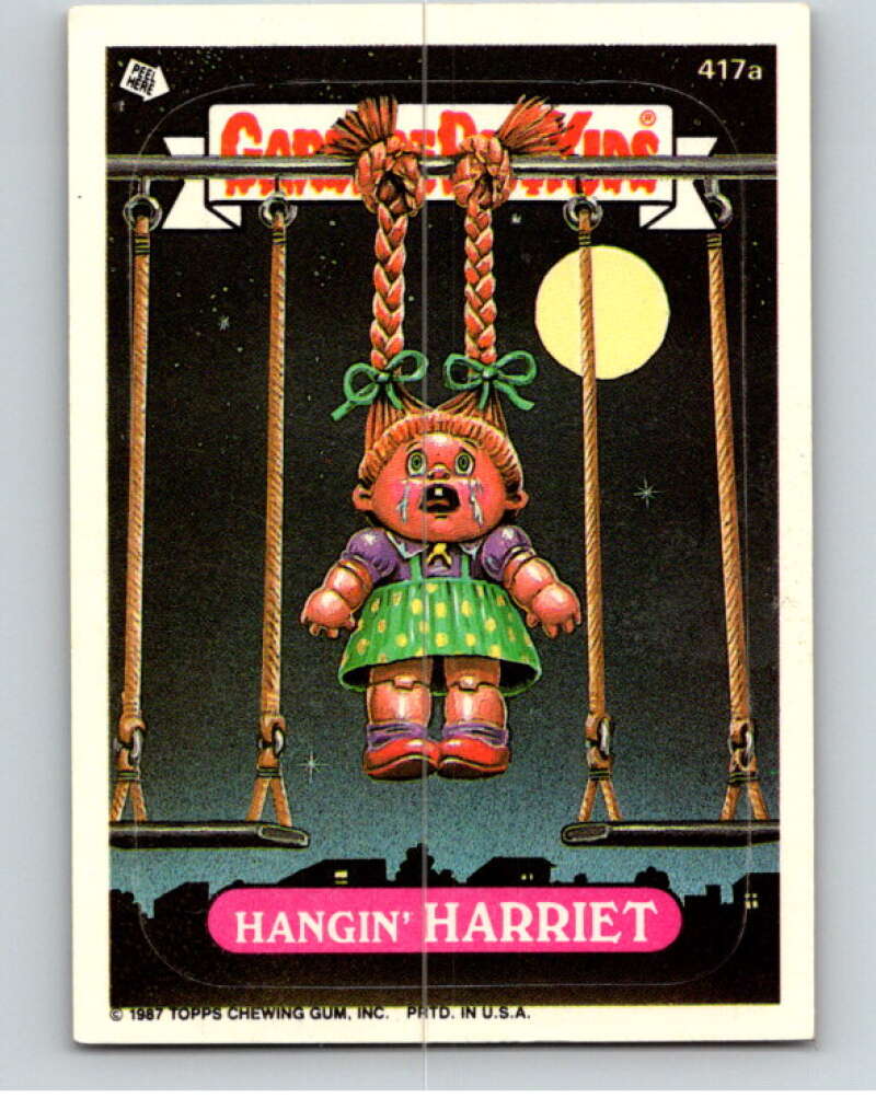 1987 Topps Garbage Pail Kids Series 10 #417A Hangin' Harriet   V73766 Image 1