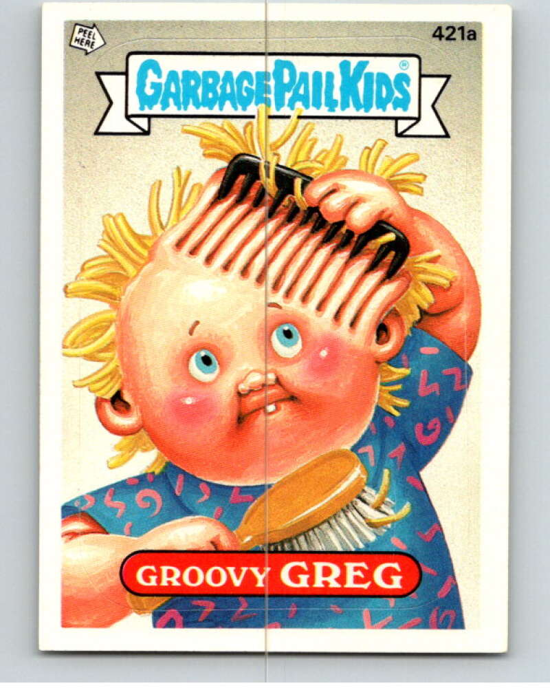 1987 Topps Garbage Pail Kids Series 11 #421A Groovy Greg   V73770 Image 1