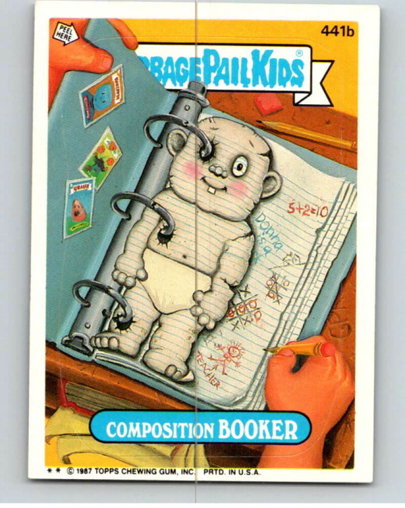 1987 Topps Garbage Pail Kids Series 11 #441B Composition Booker   V73774 Image 1