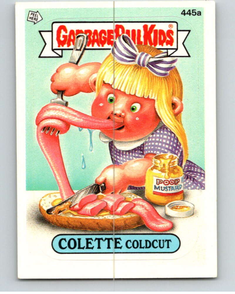 1987 Topps Garbage Pail Kids Series 11 #445A Colette Coldcut   V73776 Image 1