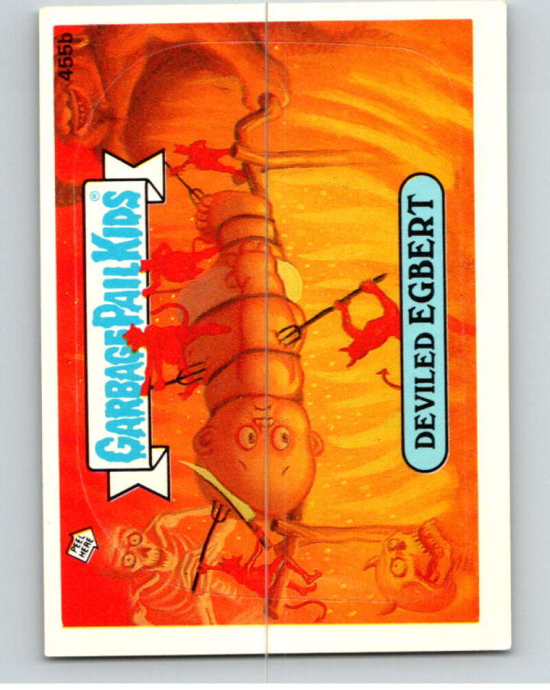 1987 Topps Garbage Pail Kids Series 11 #455B Deviled Egbert   V73778 Image 1