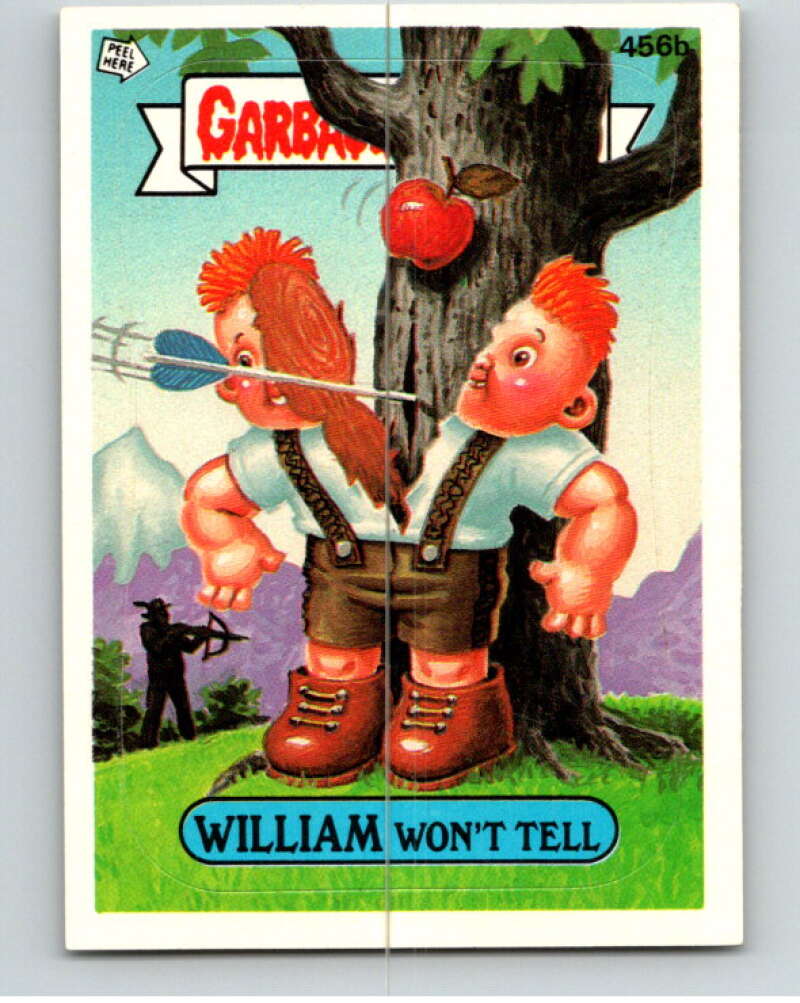 1987 Topps Garbage Pail Kids Series 11 #456B William Won't Tell   V73779 Image 1