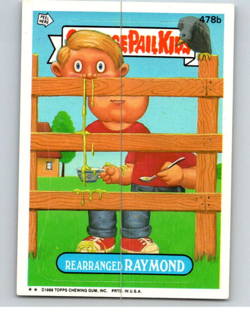 1988 Topps Garbage Pail Kids Series 12 #478B Rearranged Raymond   V73783 Image 1