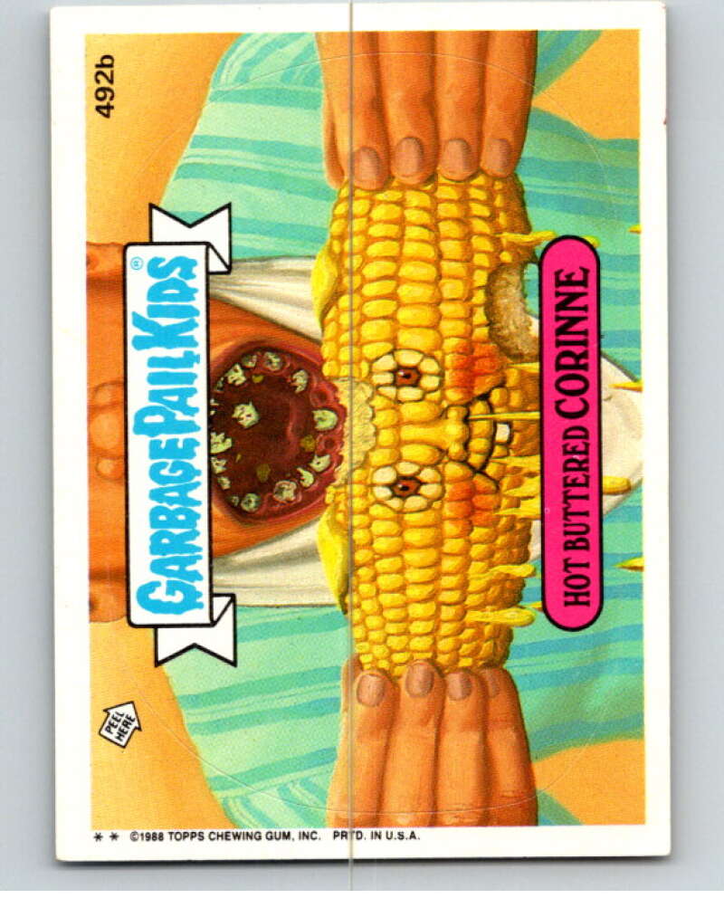 1988 Topps Garbage Pail Kids Series 12 #492B Hot Buttered Corinne   V73785 Image 1