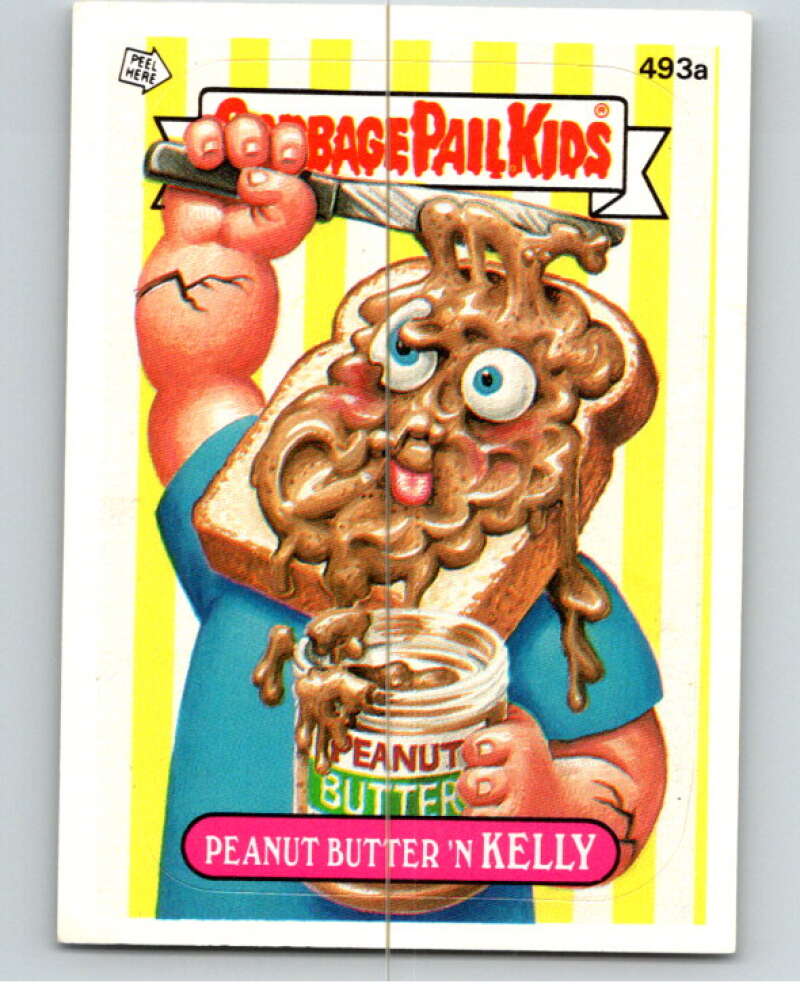 1988 Topps Garbage Pail Kids Series 12 #493A Peanut Butter 'n Kelly   V73786 Image 1
