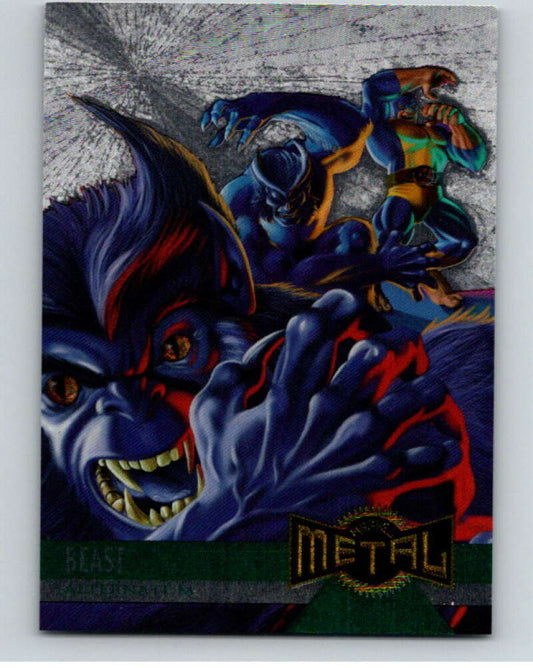 1995 Marvel Metal Silver Flasher #126 Beast   V73828 Image 1