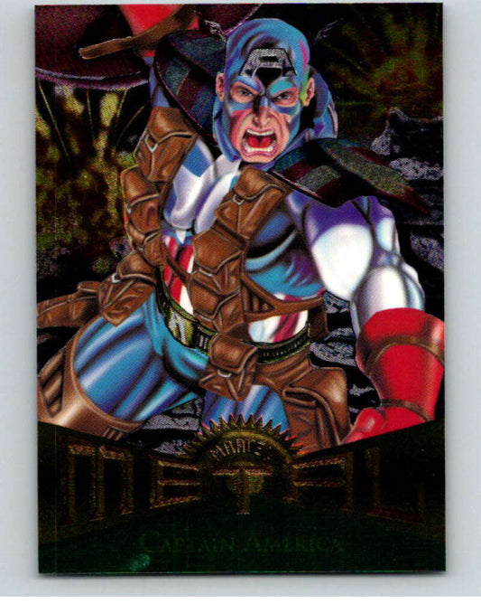 1995 Marvel Metal #11 Captain America   V73831 Image 1