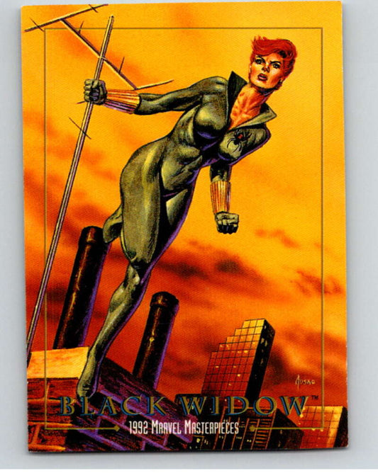 1992 Skybox Marvel Masterpieces #3 Black Widow  V73869 Image 1