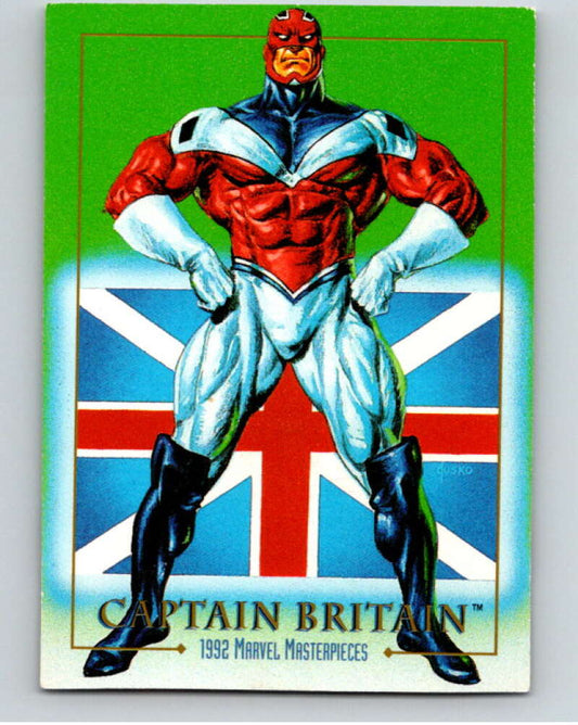 1992 Skybox Marvel Masterpieces #15 Captain Britain  V73872 Image 1