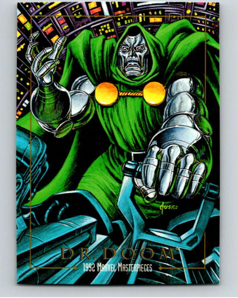 1992 Skybox Marvel Masterpieces #26 Dr. Doom V73873 – Hockey Card World Inc