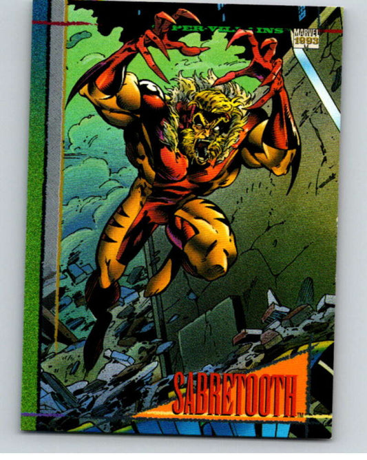 1993 SkyBox Marvel Universe #31 Sabretooth   V73884 Image 1