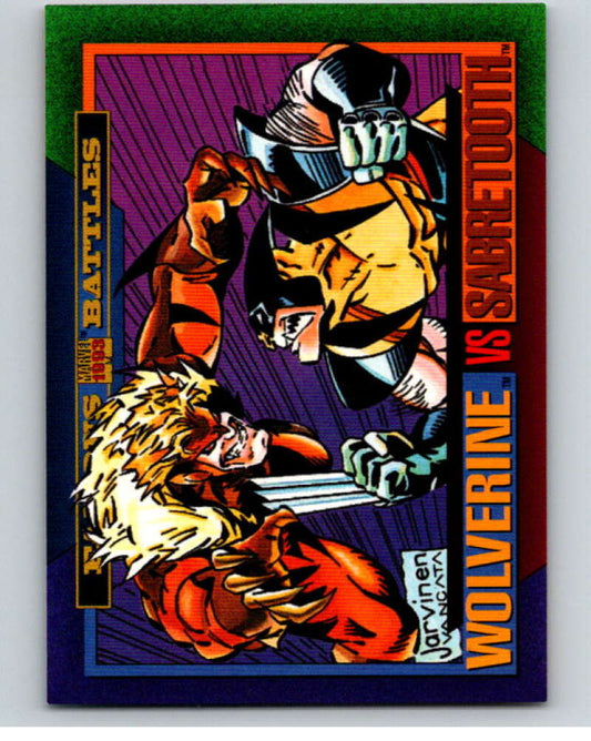 1993 SkyBox Marvel Universe #149 Wolverine/Sabretooth   V73936 Image 1