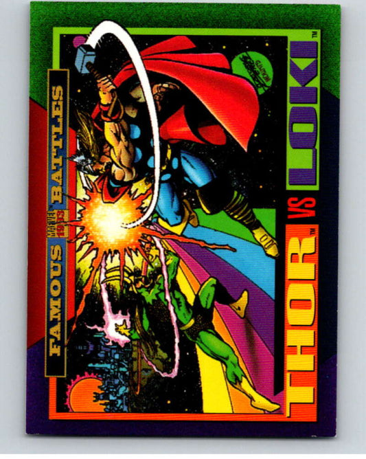 1993 SkyBox Marvel Universe #150 Thor/Loki   V73937 Image 1