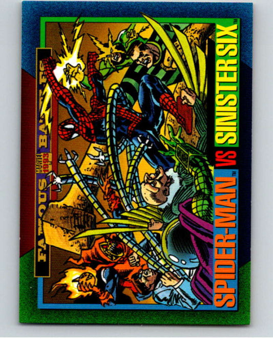 1993 SkyBox Marvel Universe #155 Spider-Man/Sinister Six   V73942 Image 1