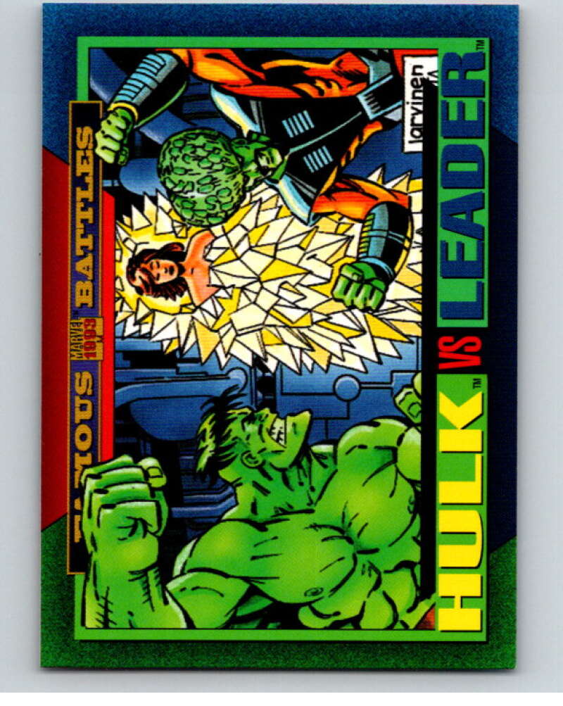 1993 SkyBox Marvel Universe #158 Hulk/Leader   V73944 Image 1