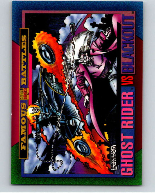 1993 SkyBox Marvel Universe #159 Ghost Rider/Blackout   V73945 Image 1