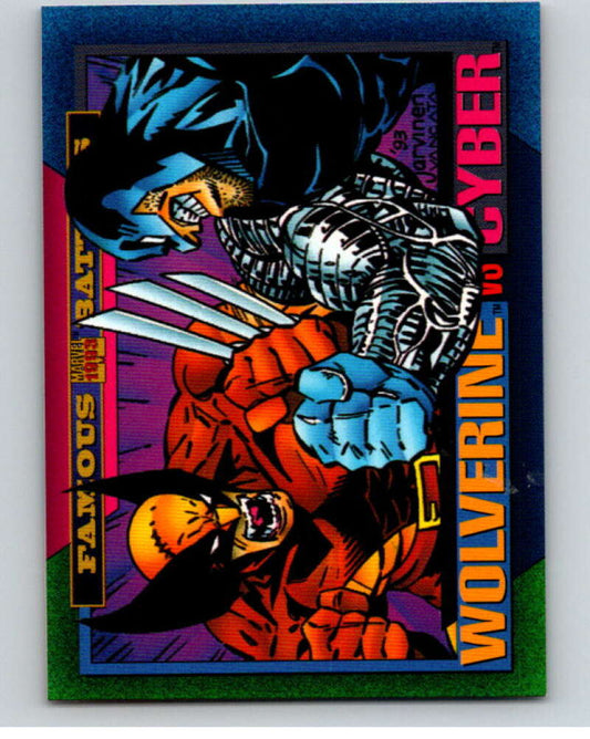 1993 SkyBox Marvel Universe #161 Wolverine/Cyber   V73947 Image 1