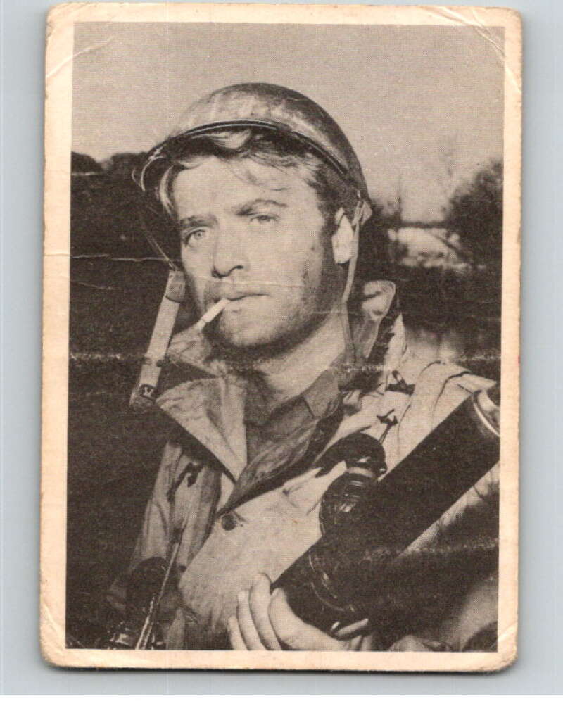 1963 Donruss Combat #2 Vic Morrow as the Tough Sgt.   V74014 Image 1