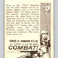 1964 Donruss Combat #119 Heavy Tanks Move Up   V74117 Image 2