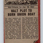 1962 Topps Civil War News #17 The Flaming Raft  V74131 Image 2
