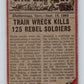 1962 Topps Civil War News #53 Train Of Doom  V74136 Image 2