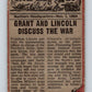 1962 Topps Civil War News #79 Council of War   V74141 Image 2