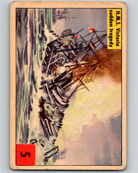 1955 Operation Sea Dog #5 H.M.S. Victoria Sudden Tragedy  V74142 Image 1