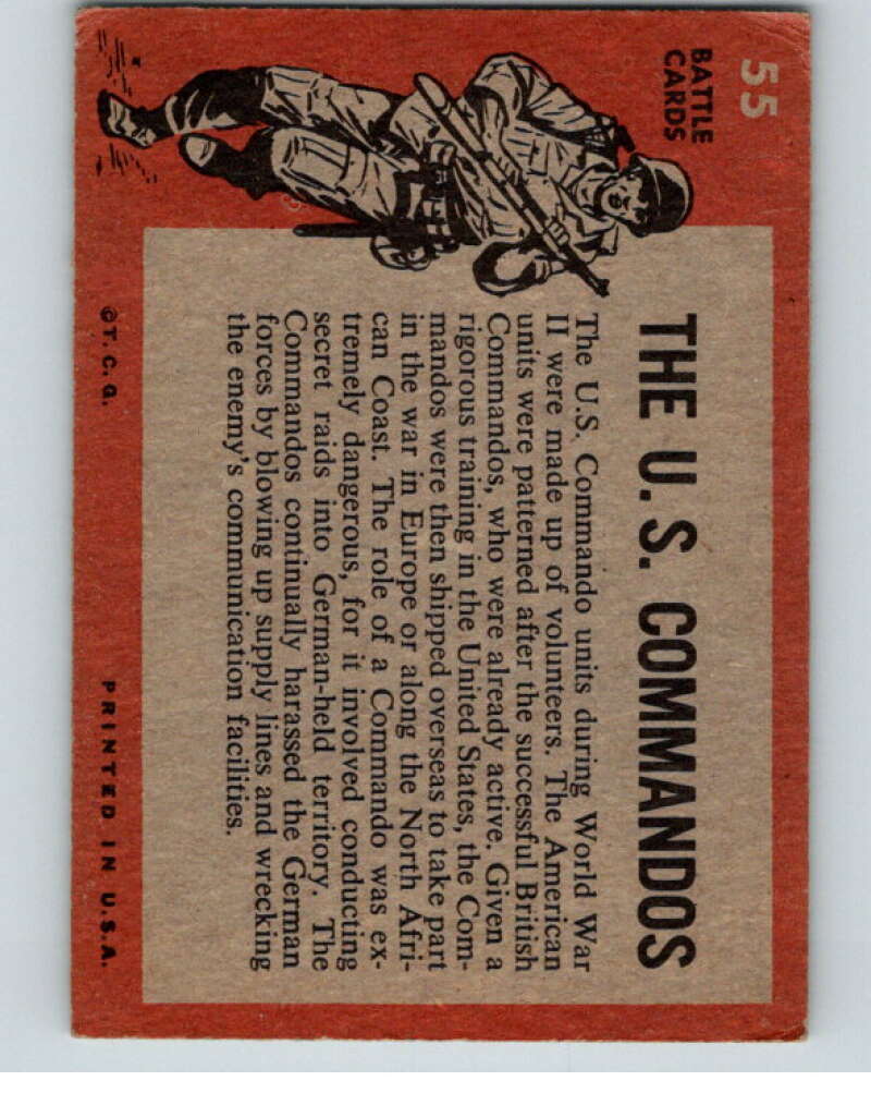 1965 Topps Battle #55 U.S. Commando   V74176 Image 2