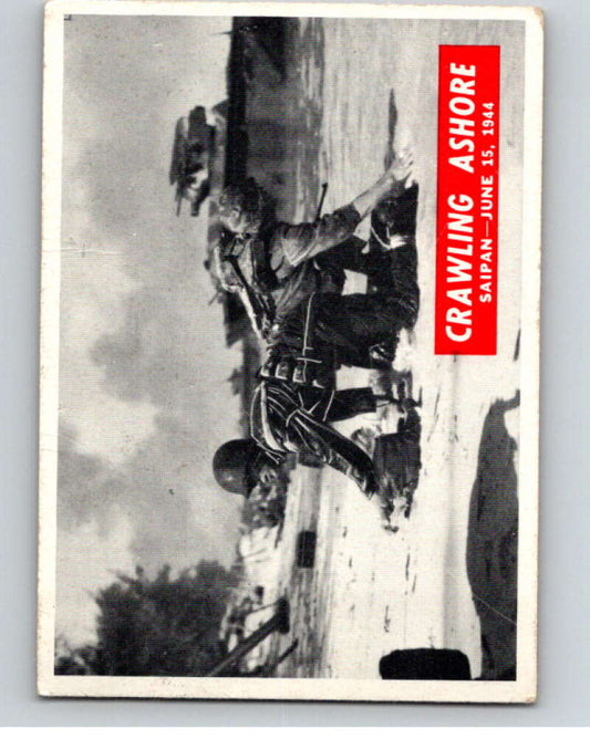 1965 Philadelphia Gum War Bulletin #46 Crawling Ashore   V74234 Image 1
