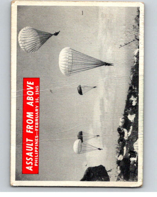 1965 Philadelphia Gum War Bulletin #61 Assault From Above   V74238 Image 1