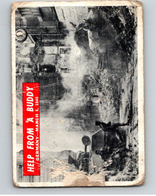 1965 Philadelphia Gum War Bulletin #65 Help From A Buddy   V74240 Image 1
